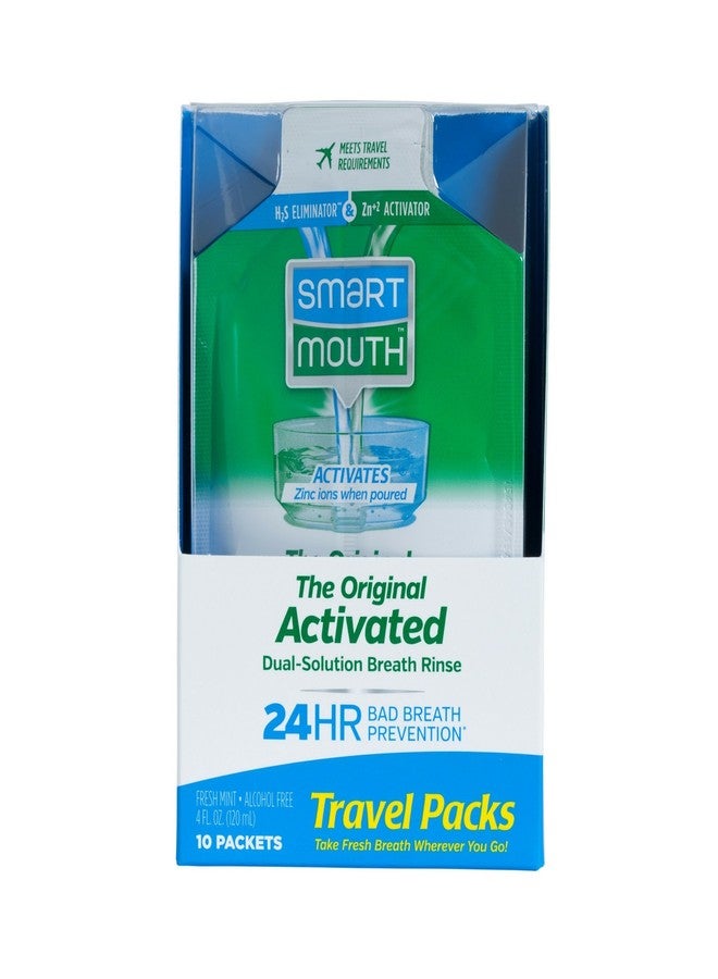 SmartMouth Mouthwash Packets, Clean Mint, 10 Count - Image 1